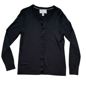 Banana Republic Women’s Black 100% Merino Wool Cardigan Sweater Size Large